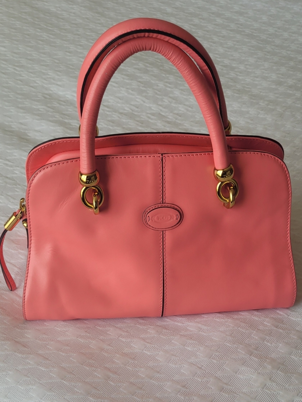 Tod's "Sella" Leather Bowler Satcel